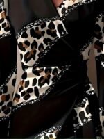 Kadın Uzun Kollu Kruvaze Yakalı Asimetrik Detaylı Mini Modal Elbise - Görsel 4