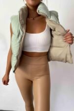 Kadın Yüksek Bel Içi şardonlu Fırsat ürün Toparlayıcı Tayt - Görsel 2