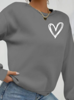 Kadın Uzun Kollu Bisiklet Yaka Viskon Iki Iplik Bluz - Görsel 2