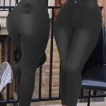 Kadın Yüksek Bel Dar Kesim Kot Pantolon