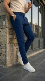 Erkek Slim Fit Dilli Kumaş Pantolon