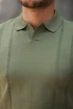 Erkek Hemşire Yaka Kısa Kollu Tişört - Görsel 3