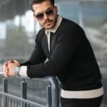 Erkek Kol Ve Yaka Detaylı Uzun Kollu Triko