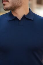 Erkek Hemşire Yaka Kısa Kollu Tişört - Görsel 3