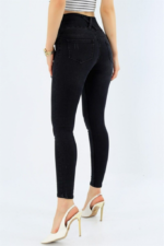 Yüksek Bel Likralı Kot Pantolon - Görsel 8