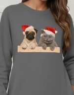 Kadın Uzun Kollu Bisiklet Yaka Desenli Viskon Iki Iplik Bluz - Görsel 2