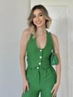 Yeşil Yelek Ve Pantolon Takım - Görsel 4