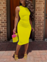 Kadın Bodycon Midi Boy Dalgıç Elbise