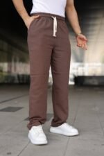 Erkek İthal Yıkamalı Keten Pantolon - Görsel 5