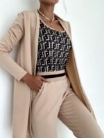 Kadın Uzun Kollu Krep üçlü Takım - Görsel 9