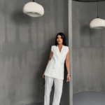 JAKAR KUMAŞ YELEK - PANTOLON TAKIM - Beyaz