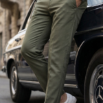 Erkek Toka Detaylı Oldmoney Kumaş Pantolon