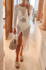 Kadın Ispanyol Kollu Triko Tam Boy Pareo - Görsel 13