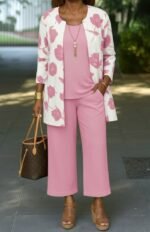 Kadın Uzun Kollu önü Açık Modal Ceket Kolsuz Viskon Iki Iplik Bluz Ve Pantolon üçlü Takım