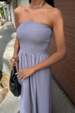 Göğsü Gipeli Straplez Elbise 2878 - Görsel 8