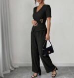 Kadın Toka Detaylı Kruvaze Takım