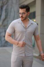 Erkek Ottoman Kumaş Pantolon Gömlek Takım - Görsel 3