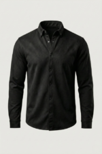 Erkek Uzun Kollu Süet Gömlek - Görsel 2