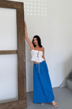 ETEK ŞANEL BOY SOFT KUMAŞ - Saks - Görsel 2