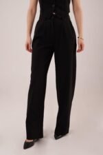 Premium Model Oturtmalı Siyah Pantolon - Görsel 2