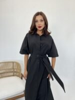 5318 ELBİSE-SİYAH - Görsel 5