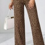 Kadın Yüksek Bel Paçaya Doğru Geniş Dalgıç Pantolon