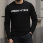 Erkek Uzun Kollu Bisiklet Yaka Viskon Sweat