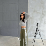 GABARDİN PALAZZO PANTOLON - Haki