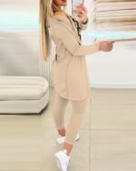 Kadın Uzun Kollu Krep üçlü Takım - Görsel 3