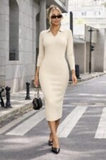 Kadın Uzun Kollu Triko Elbise