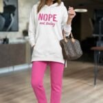 Kadın Uzun Kollu Kapşonlu Bağcıklı Viskon Iki Iplik Sweat