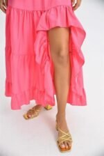 Audrey Fıfrlı Yırtmaç Detay Etek 4037 - Görsel 2