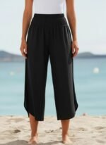 Kadın Yüksek Bel Yandan Yırtmaç Detaylı Aerobin Pantolon - Görsel 3