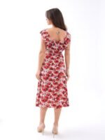 5370 ELBİSE-KIRMIZI - Görsel 5