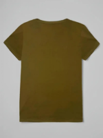 Kadın Kısa Kollu Kedi Ve Pati Baskılı Süprem T-shirt - Görsel 4