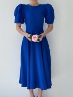 Catania Balon Kol Elbise - Görsel 2