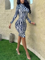 Kadın Uzun Kollu Mikro Midi Elbise - Görsel 5