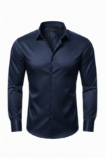 Erkek Saten Klasik Gömlek - Görsel 5