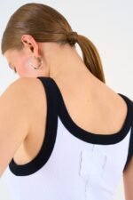 İki Renkli Atlet - Beyaz-Siyah - Görsel 4