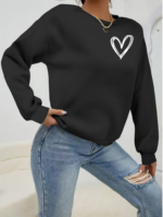 Kadın Uzun Kollu Bisiklet Yaka Viskon Iki Iplik Bluz - Görsel 3