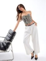 7396 PANTOLON-EKRU - Görsel 2