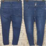 Yüksek Bel Likralı Jean Pantolon 90 Cm - Görsel 2