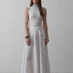 Fiyonk Kloş Etek - Beyaz