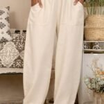 Kadın Yüksek Bel Cep Detaylı Pantolon