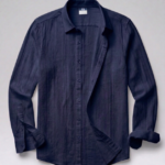 Erkek Armürlü Yarım Oversize Müslin Gömlek