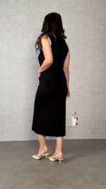 Kadın Modal Kumaş Cepli Yırtmaç Detay Etekli Ikili Takım - Görsel 4