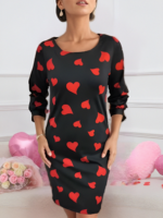 Kadın Uzun Kollu Bisiklet Yaka Dalgıç Mini Boy Elbise - Görsel 9