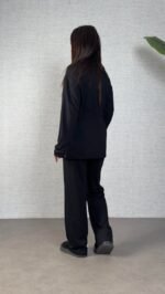 Kadın Uzun Kollu Yaka Ve Büzgü Detay Tunik Ve Pantolon Ikili Takım - Görsel 2