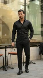 Erkek Saten Klasik Gömlek - Görsel 4