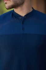 Erkek Hakim Yakalı Kısa Kollu Pamuklu T-shirt - Görsel 3